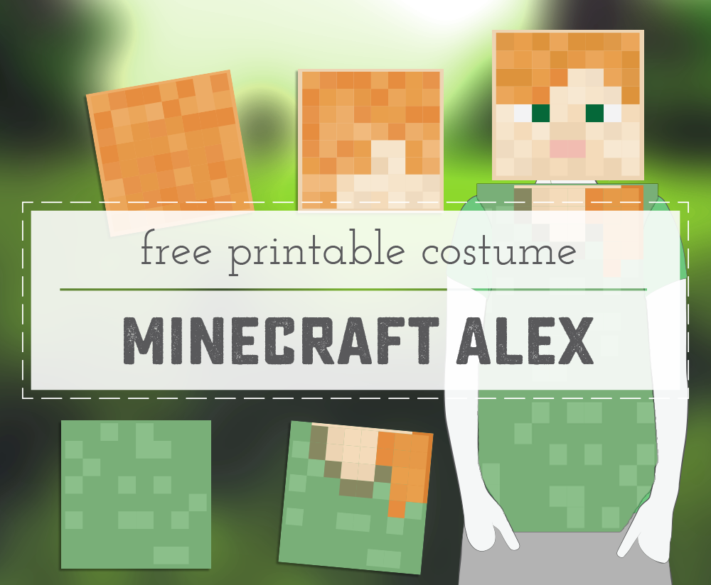 Minecraft Printable Costume Set - Sweet Anne Designs Minecraft ...