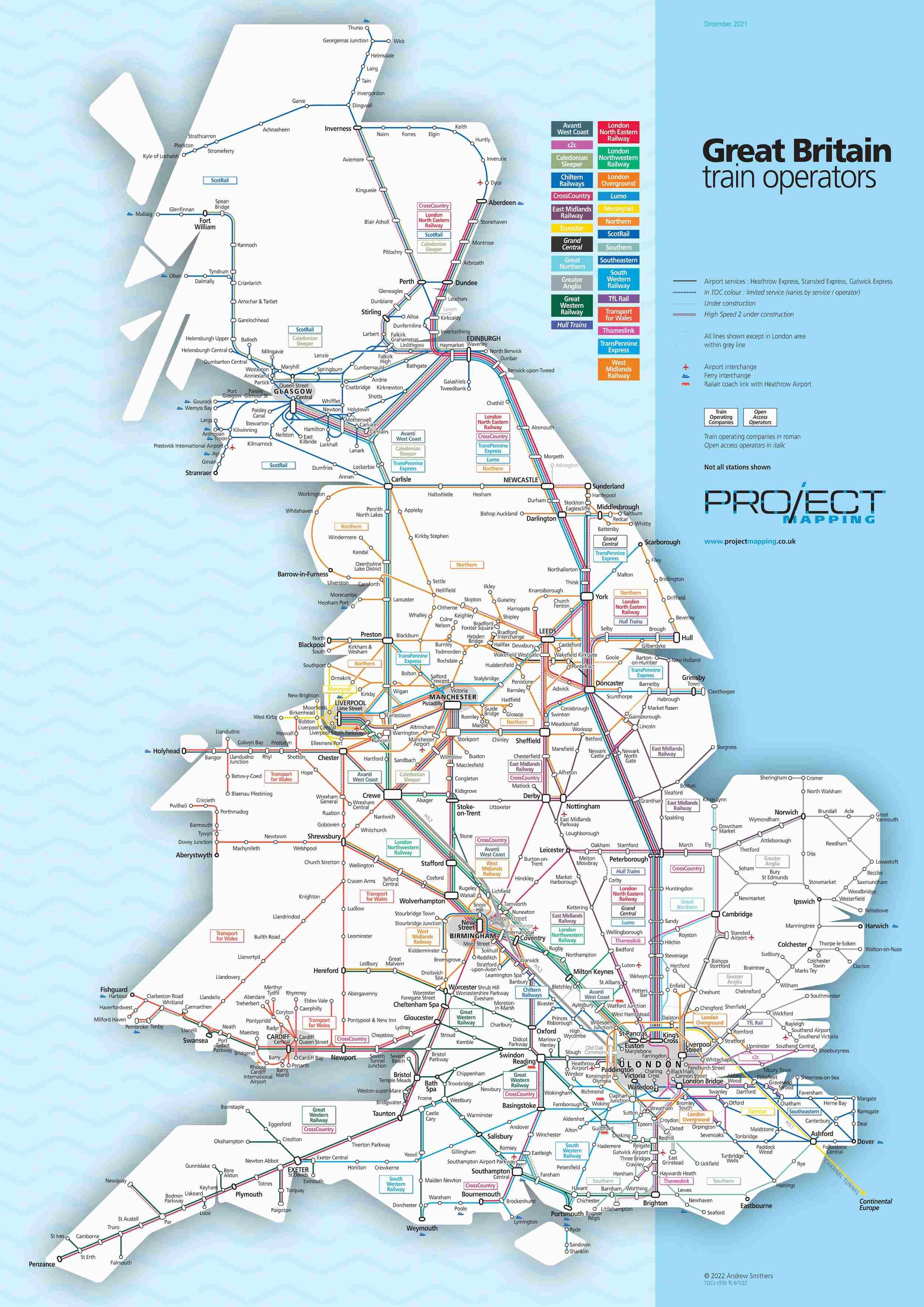 National rail map uk train map trainline – Artofit