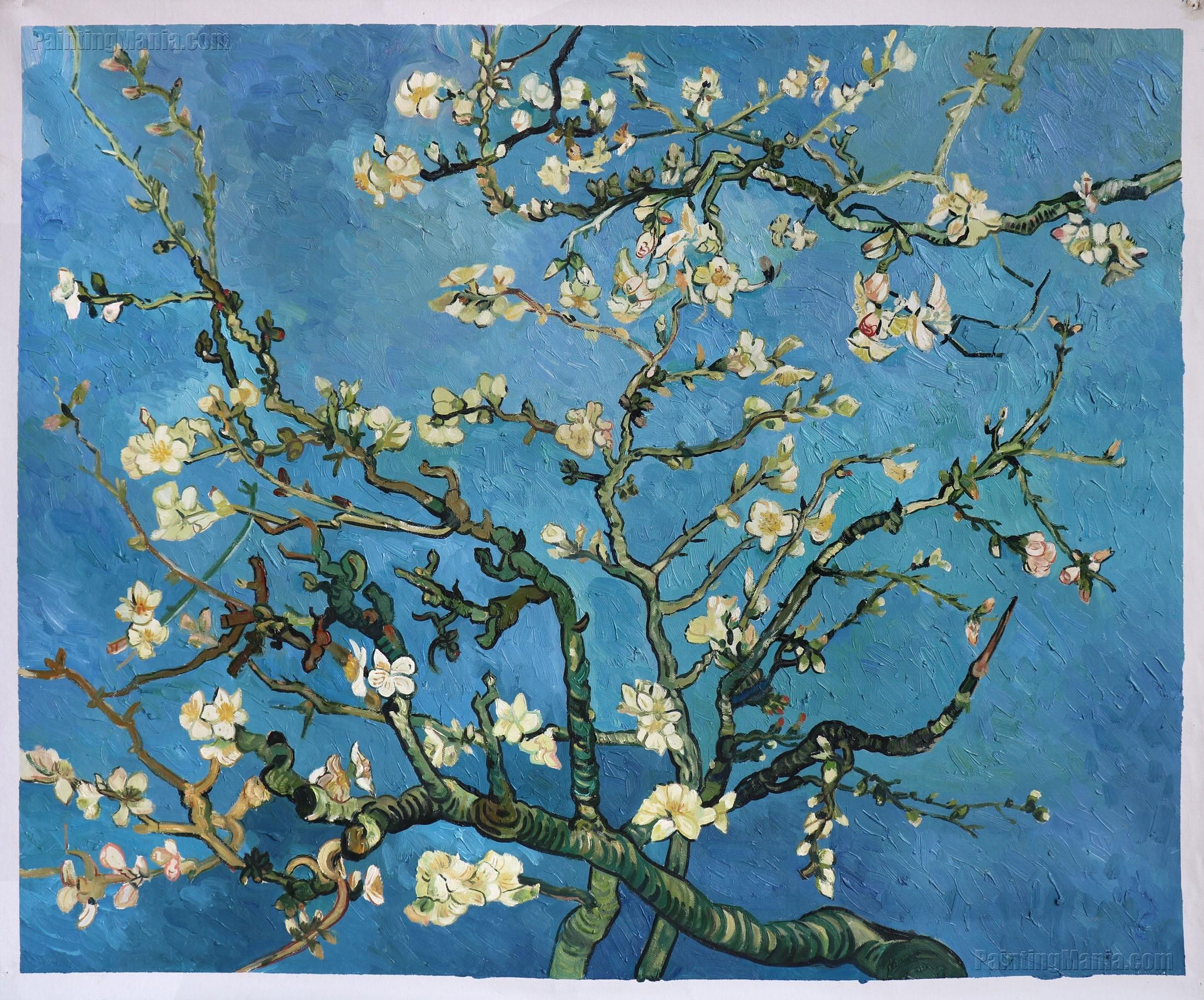 Branches with Almond Blossom - Vincent van Gogh Paintings | Pintura de ...