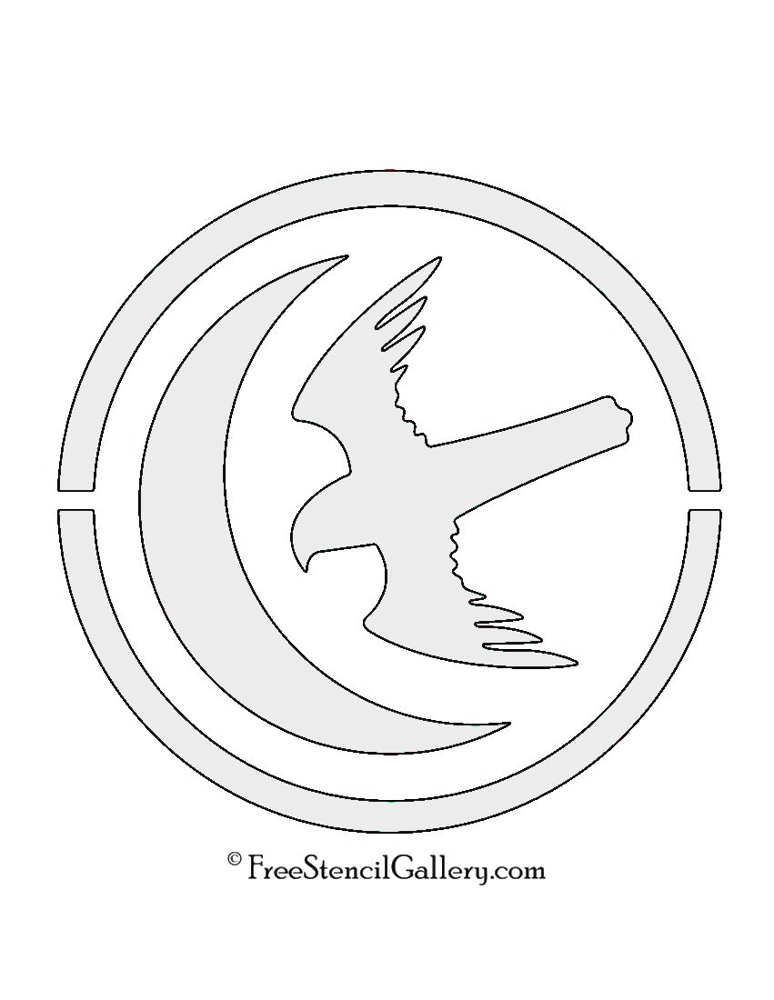 Game of Thrones - House Arryn Sigil Stencil Game Of Thrones Crests ...