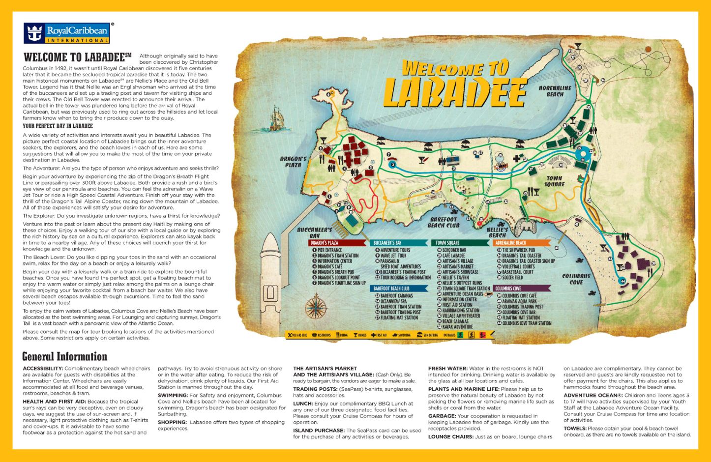 Map of Labadee, Haiti Cruise Port, Cruise Travel, Cruise Ships, Western ...