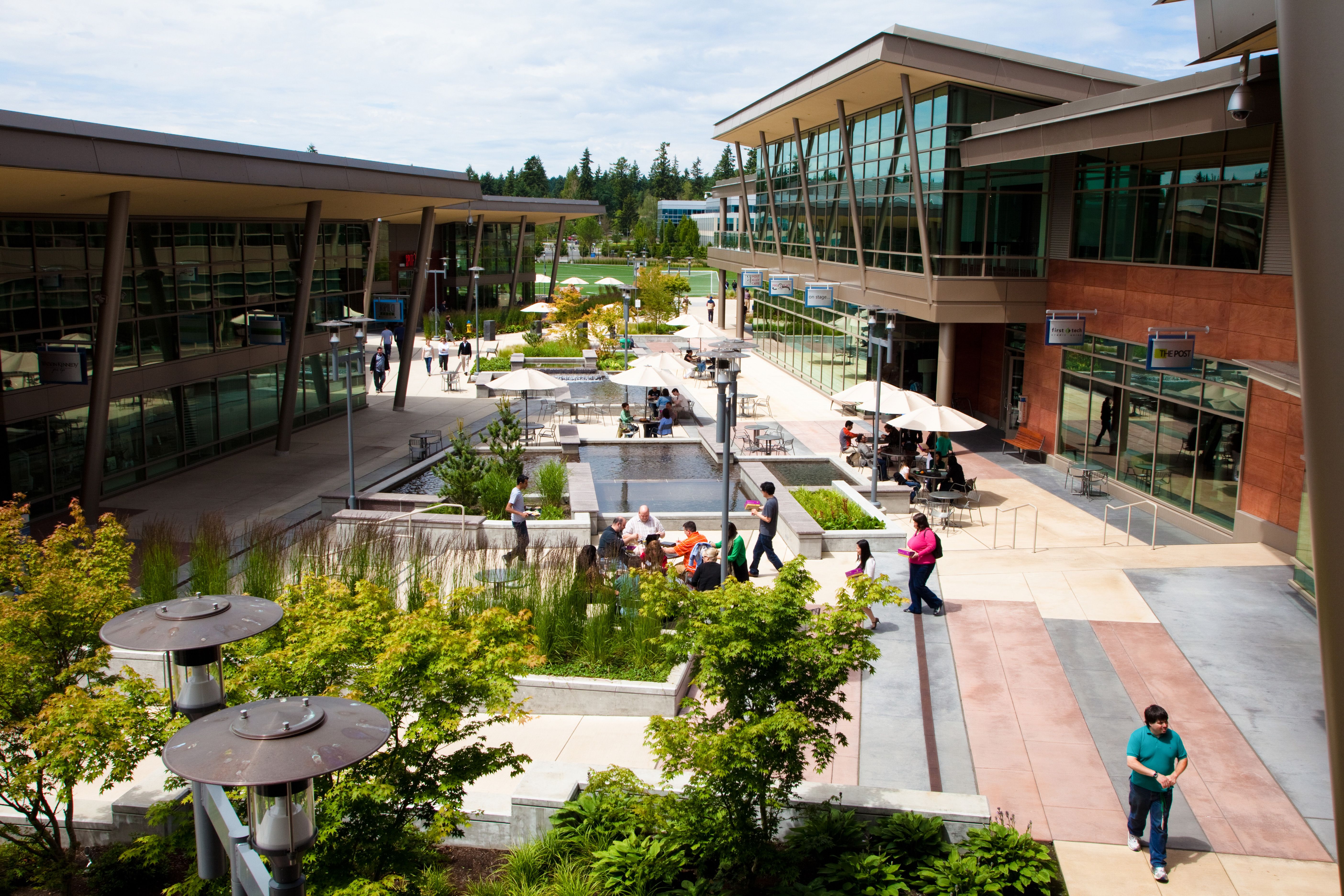 At The Commons, Microsoft HQ, Redmond Campus | Hardscape, Microsoft, Campus