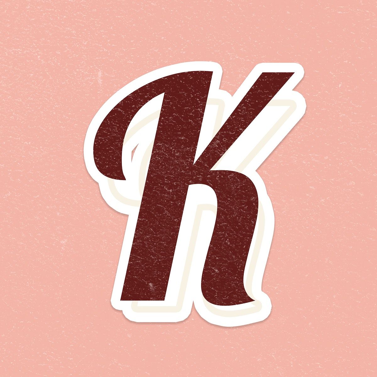 Letter K font printable a to z lettering alphabet psd | free image by ...