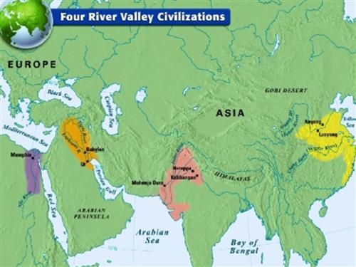 Ancient River Valley Civilizations Map - Maping Resources