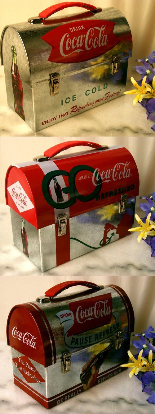 Lunch Boxes Coke Ad, Coca Cola Ad, Santas Vintage, Coca Cola Vintage ...