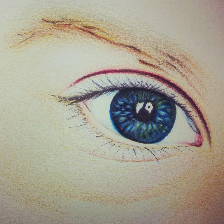 Eyes...color pencil Eye Color, Colored Pencils, Eyes, Colorful Drawings ...