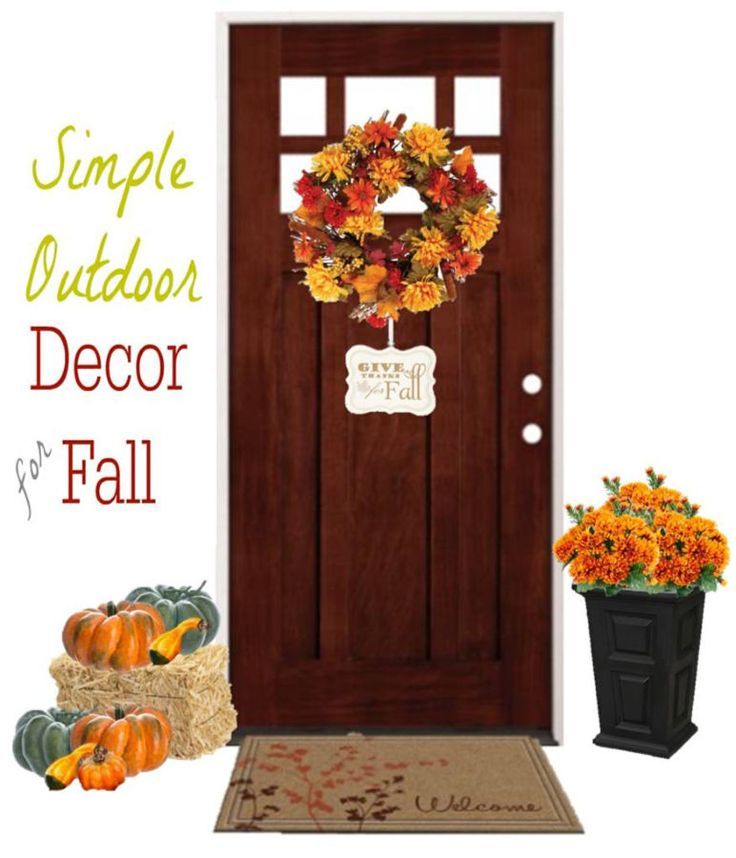 Decorating your entryway for Fall & Autumn doesn't have to be difficult ...