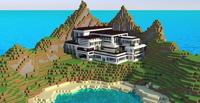 Modern Mansion – Cliff Side Escape | Minecraft Building Inc Minecraft ...