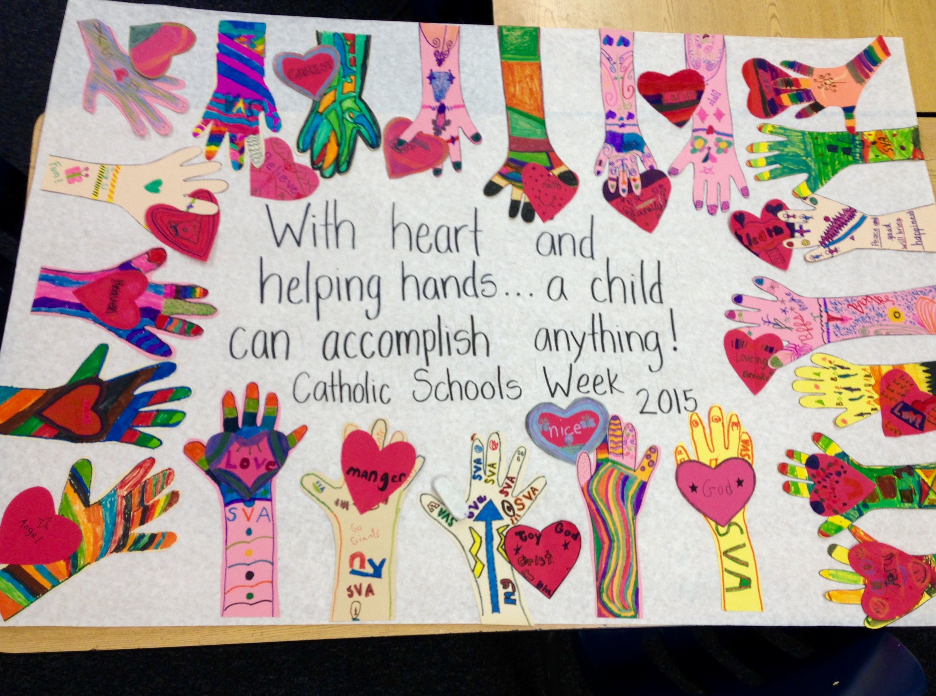 Catholic schools week banner 2015 Kindergarten Art Projects, Classroom ...