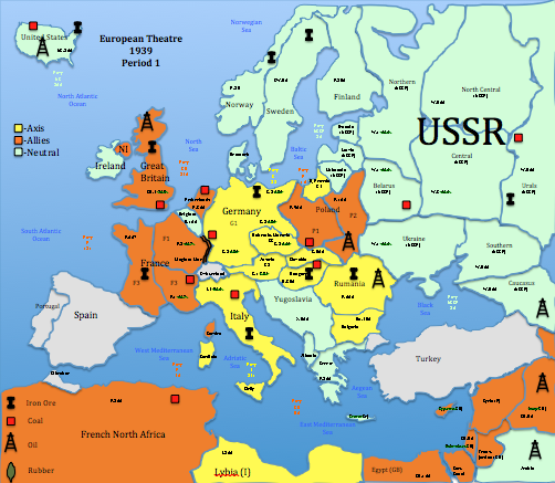 World War Ii Europe Map Answer Key