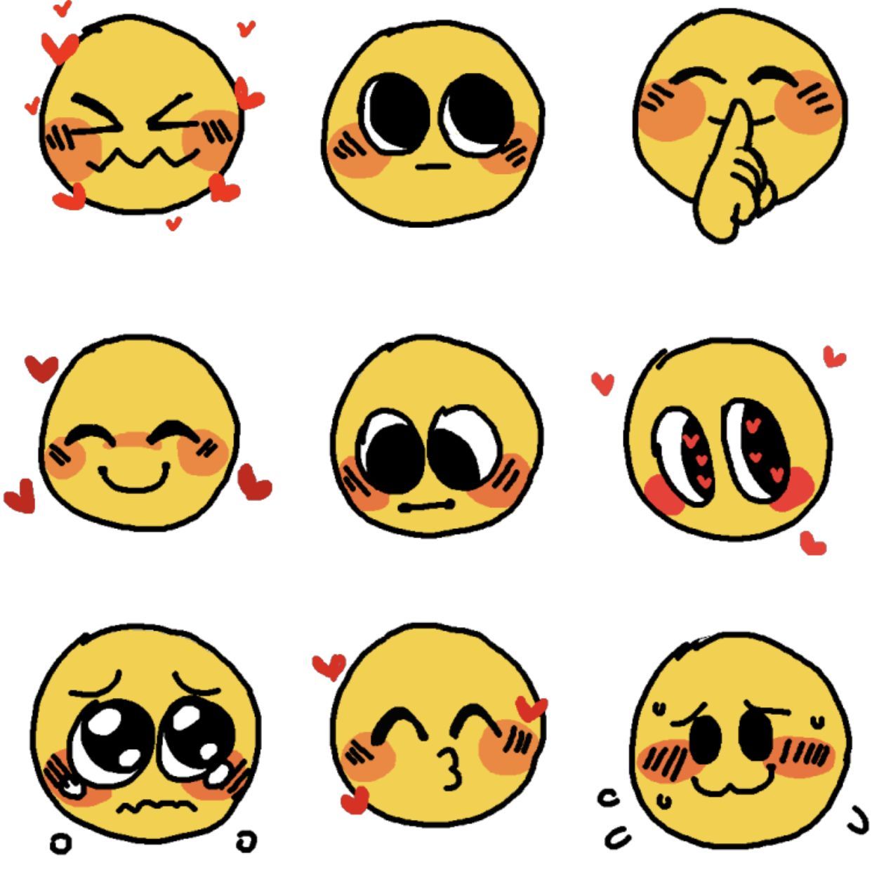 50+ cute emoji drawing For those who love to draw cute emojis by themselves