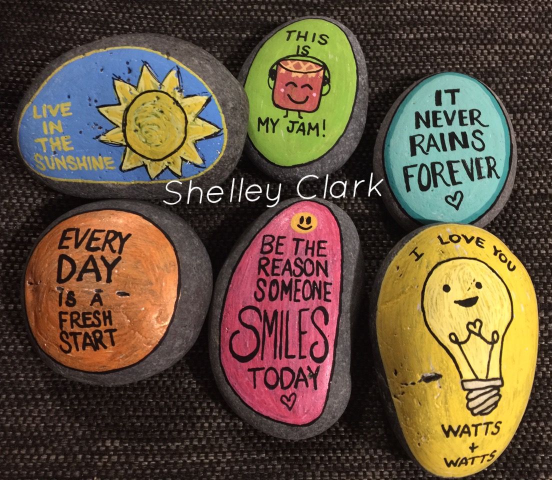 Inspirational painted rocks | Painted rocks, Stone painting, Love days