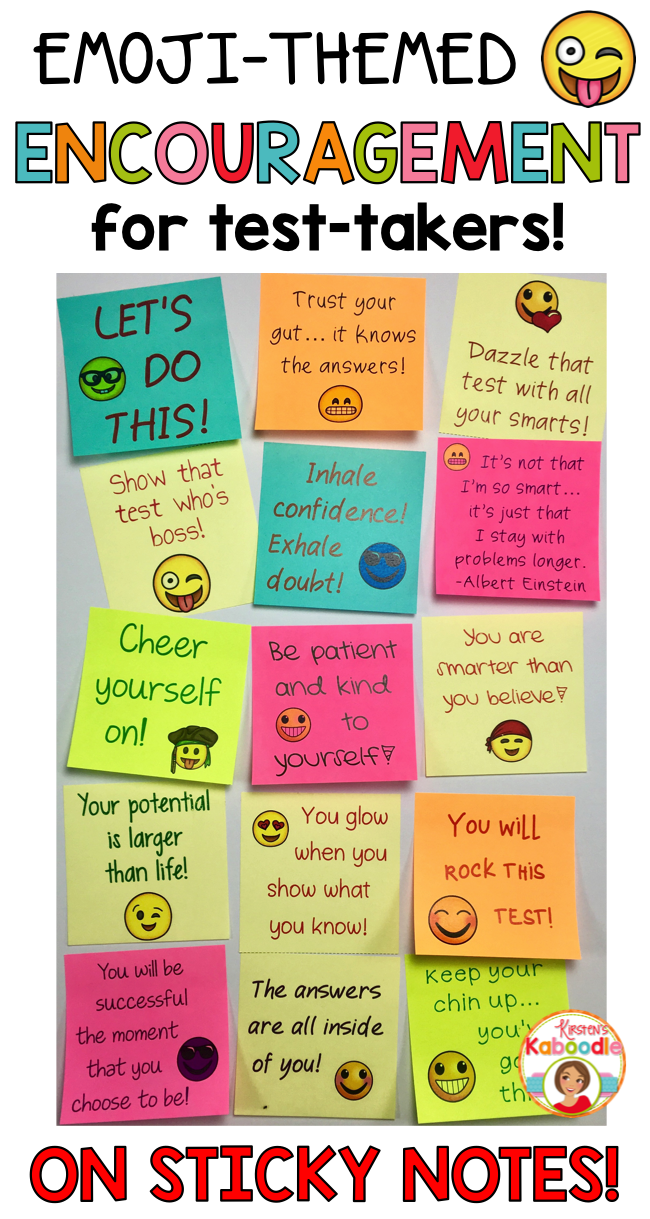 Free test motivation printable cards for elementary students – Artofit