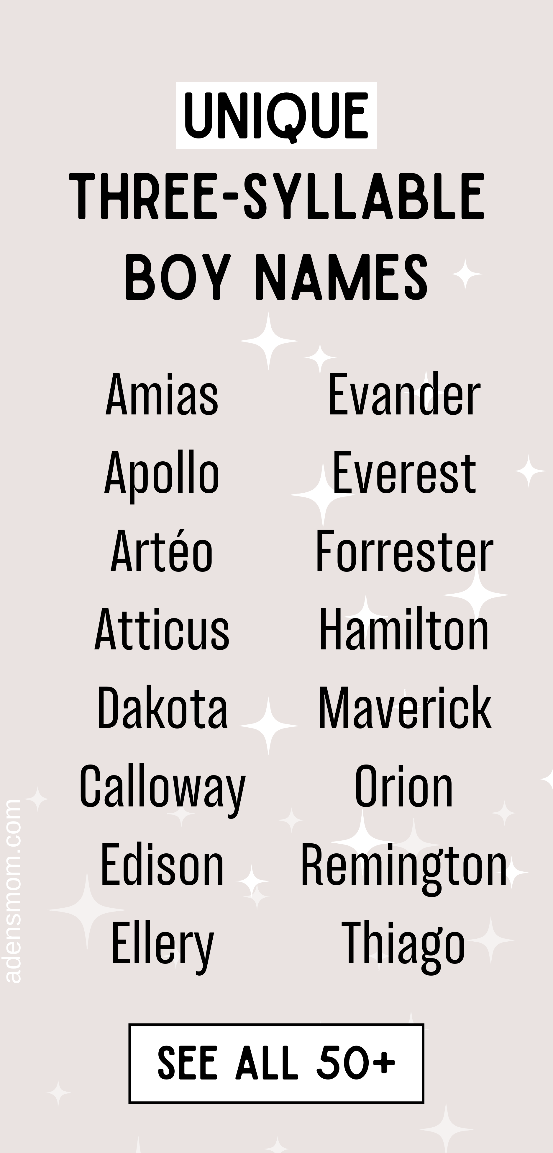 3 syllable boy names – Artofit