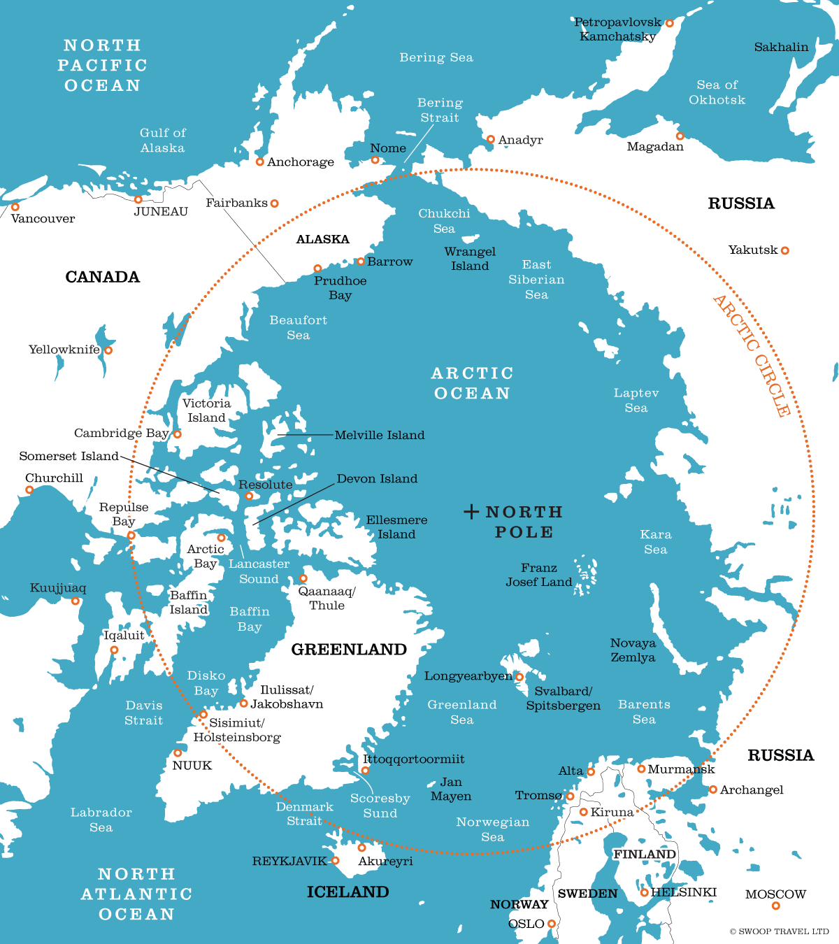 The Arctic Circle Facts & Information - Beautiful World Travel Guide ...