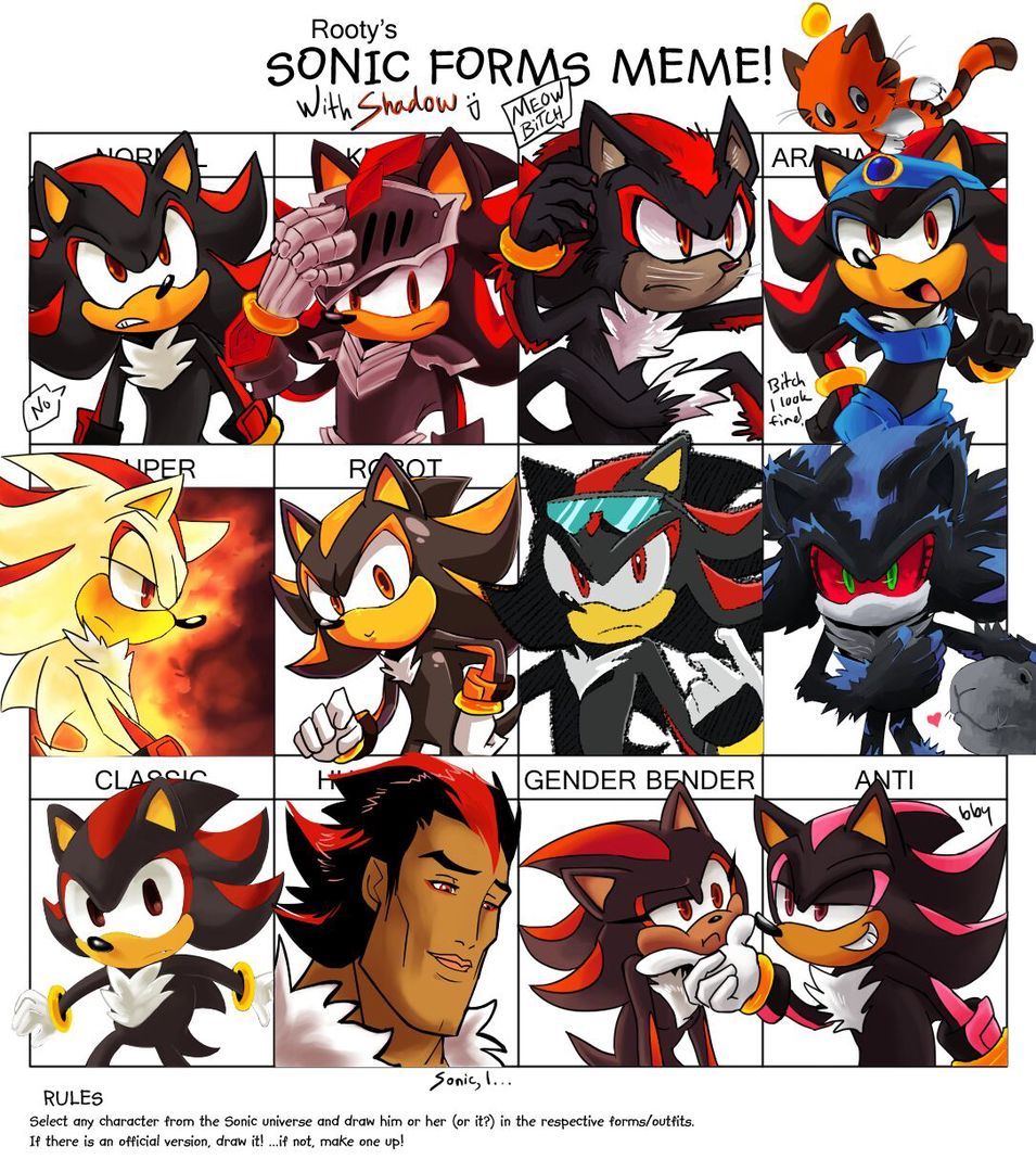 SoNiC MeMeS - shadows forms - Wattpad Sonic The Hedgehog, Hedgehog Art ...