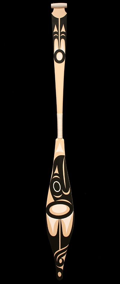 RAVEN BEFORE & AFTER PADDLE Maynard Johnny Jr. Coast Salish Northwest ...