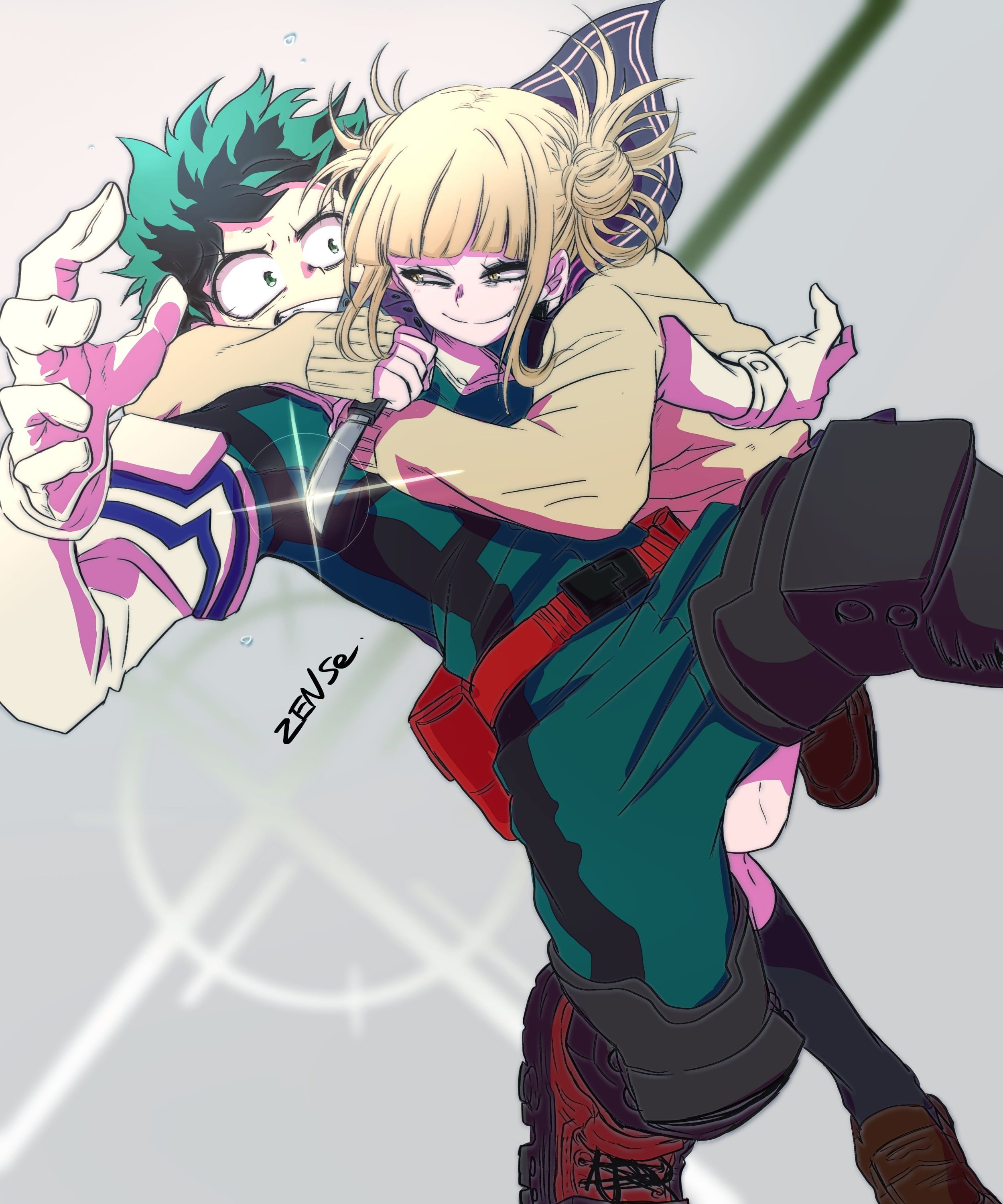 Deku And Toga Kissing