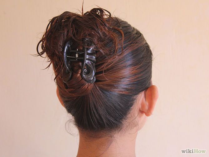 4 Ways to Put Your Hair Up with a Jaw Clip wikiHow Clip hairstyles