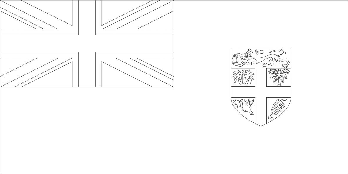 Fiji flag coloring page :: Sonlight, Core C, Window on the World | Flag ...