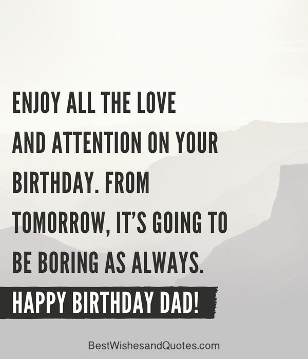 Happy Birthday Funny Quotes For Dad