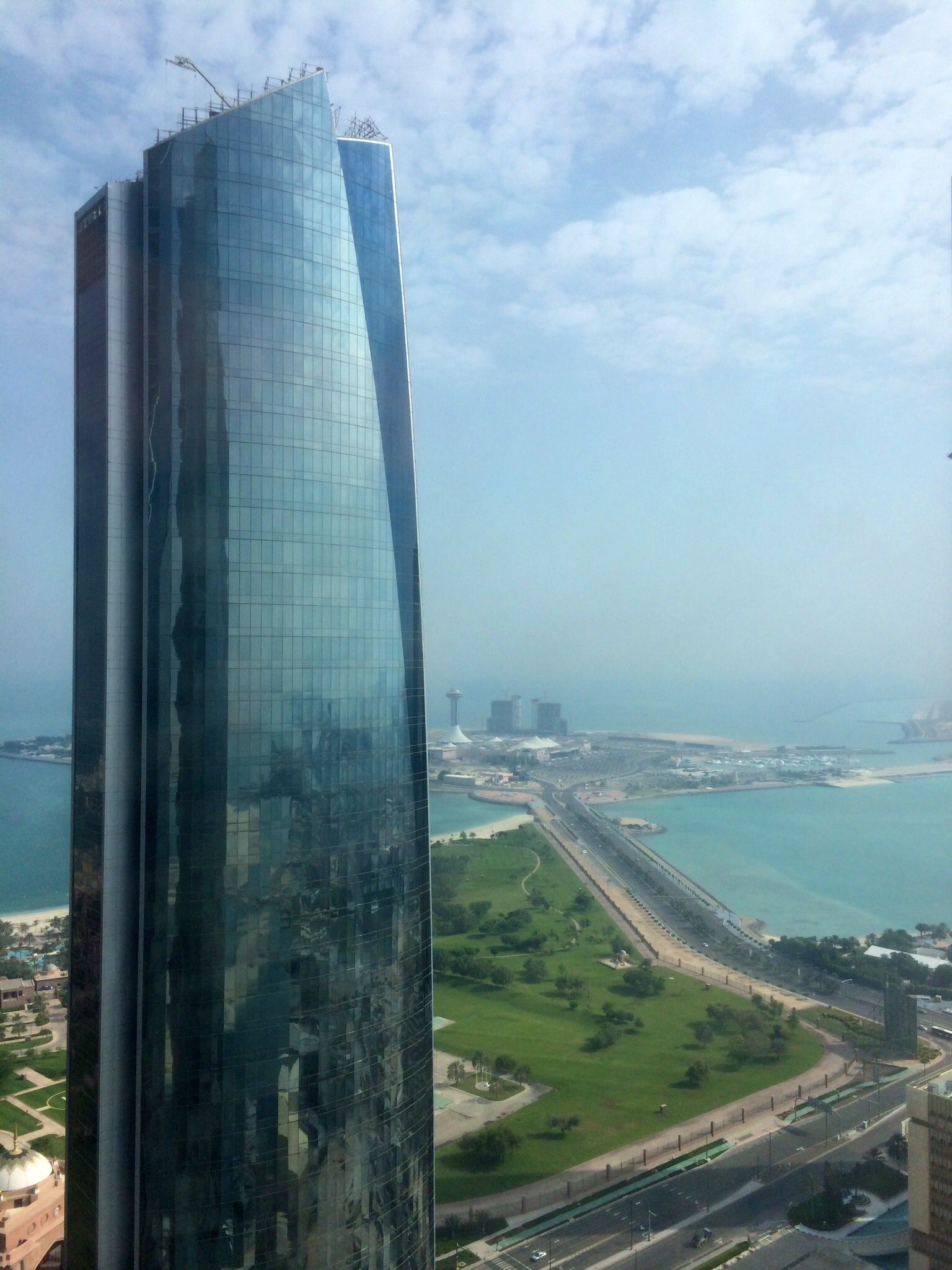 View of the Marina Mall, from the Jumeirah Etihad Towers, Abu Dhabi ...