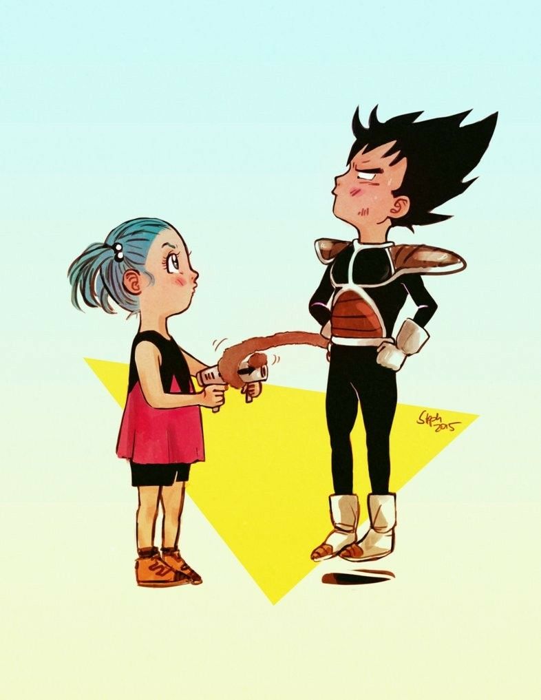 Bulma and Vegeta | Dragon ball z, Dragon ball, Fairy tales