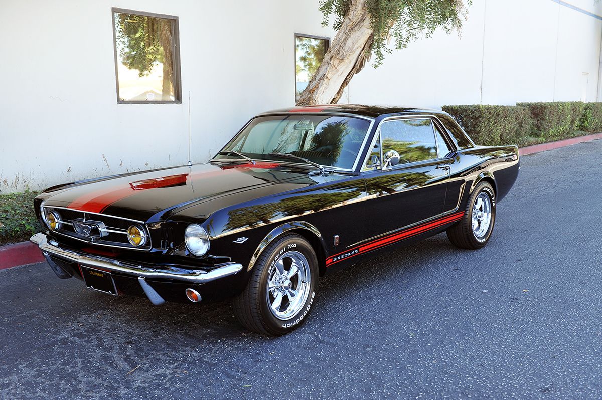 1965 Mustang Black with Red Stripe GT