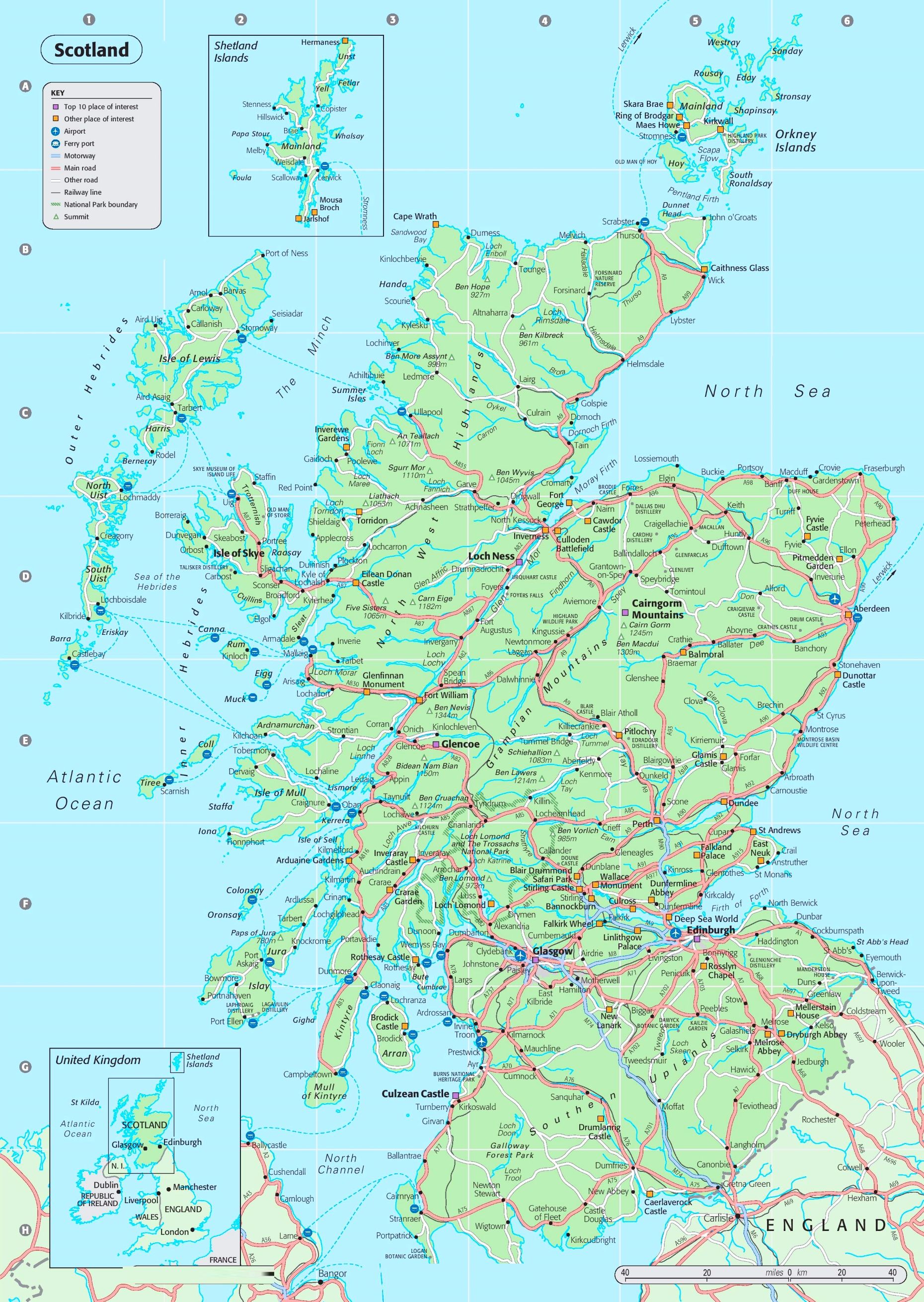 Mapa De Escocia Mapas Mapamapas Mapa Images