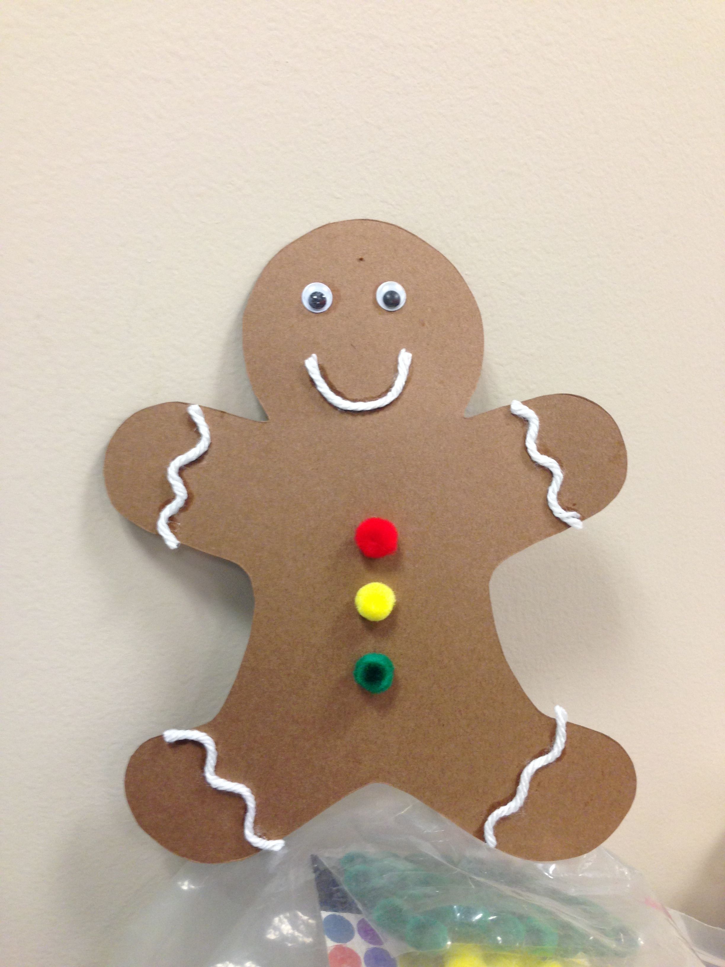 Gingerbread Man Art And Crafts For Kids