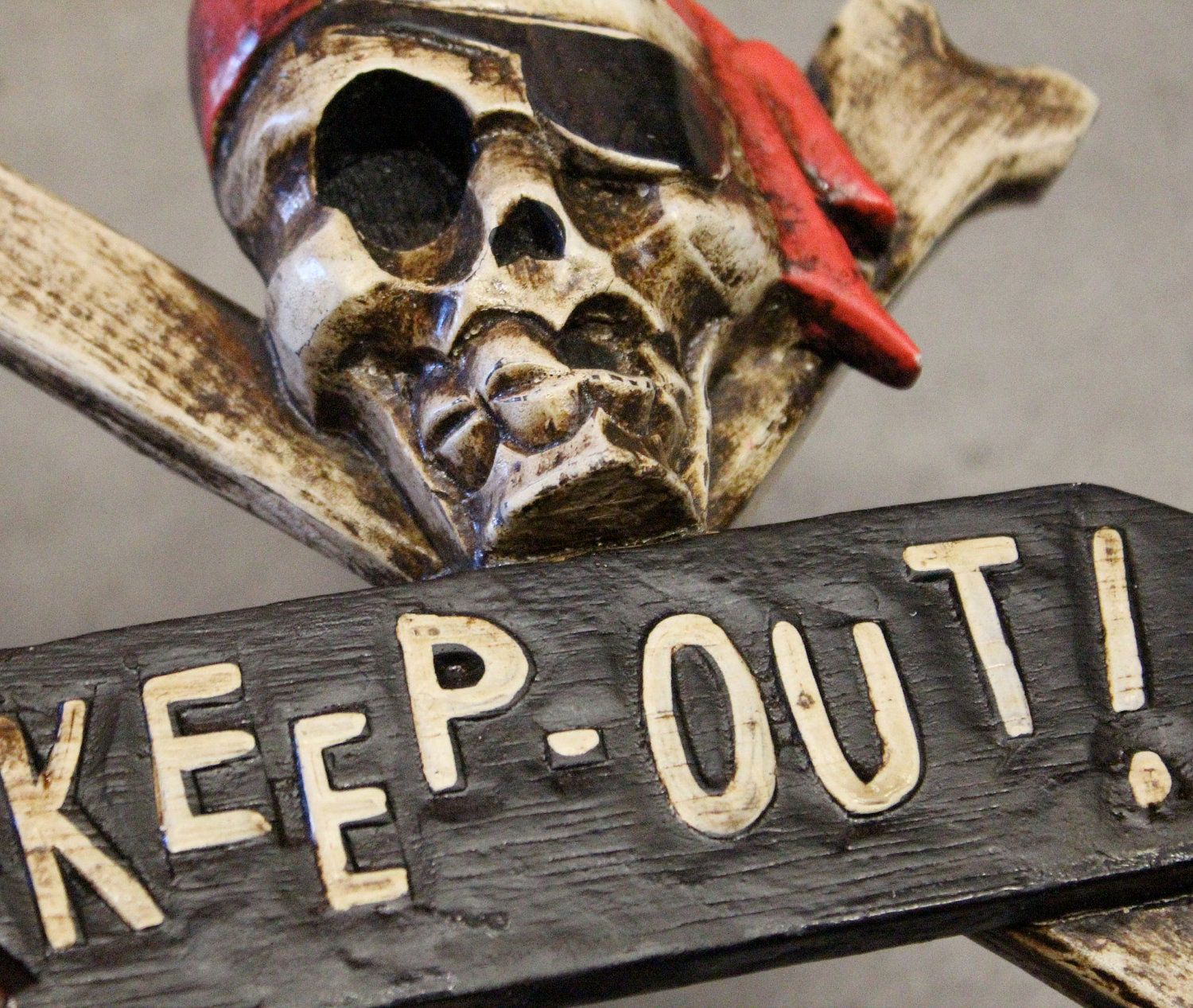 Halloween KEEP OUT sign Nautical Wooden by SEASTYLE Etsy Keep out