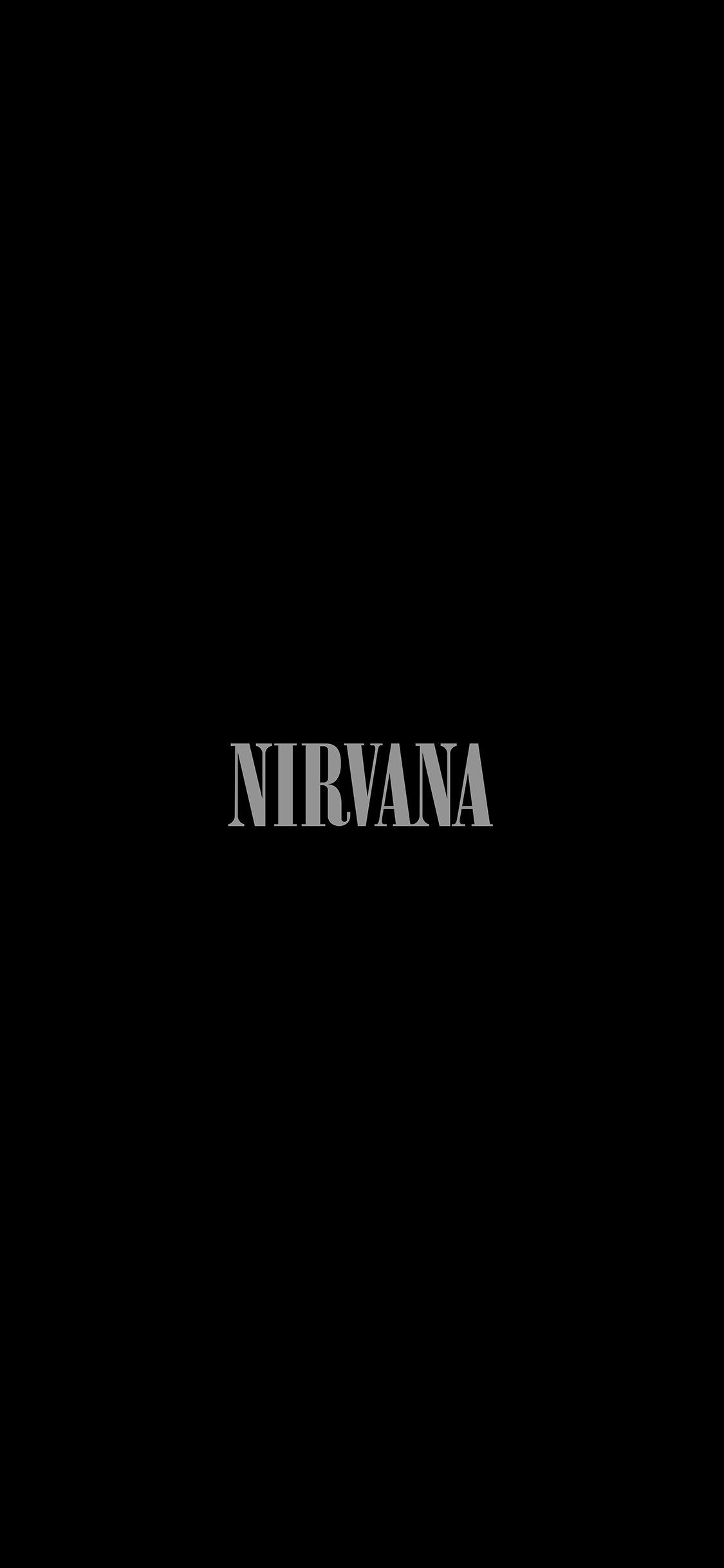 Nirvana #dark #logo #Nirvana #iPhoneXWallpaper | Nirvana logo wallpaper ...