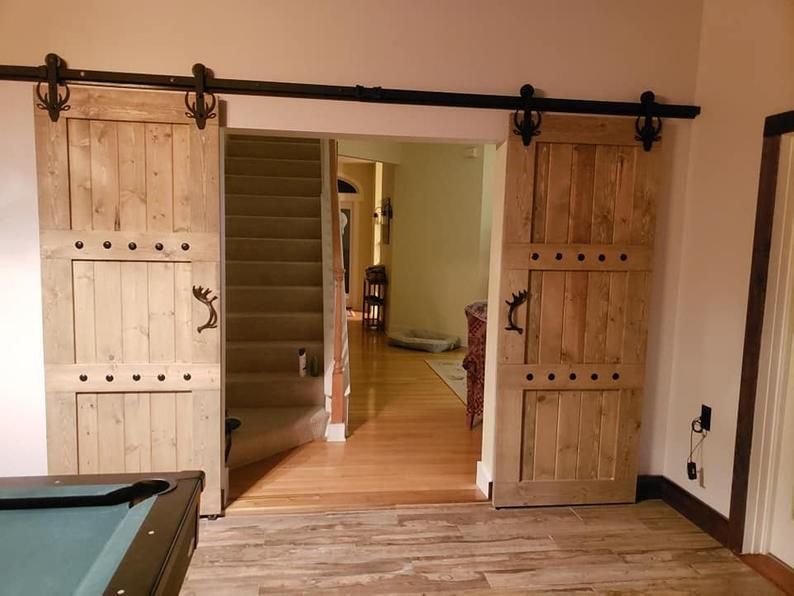 Interior Double Barn Doors Horizon Style Sliding Barn Door Package