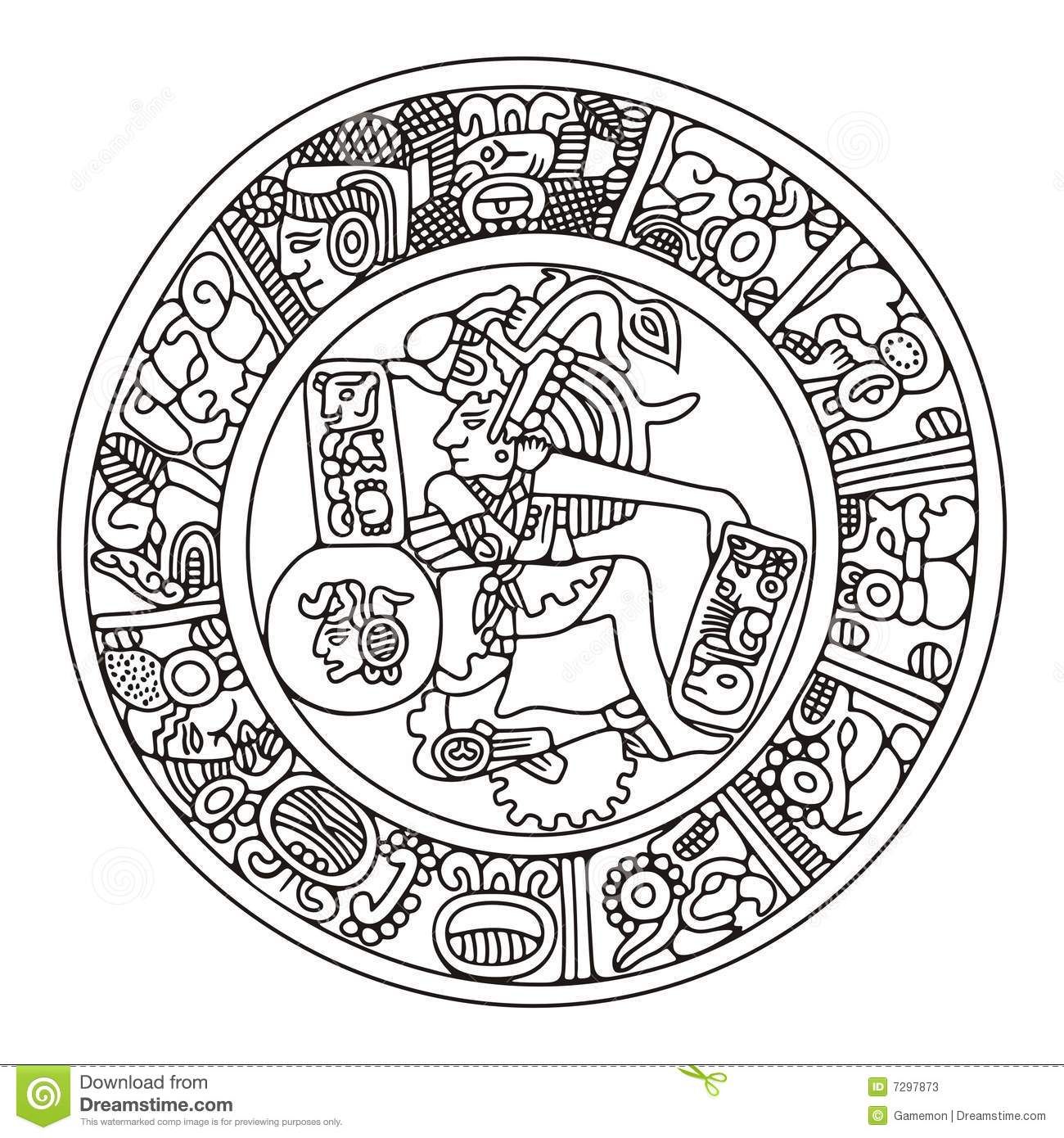 Aztec Symbols, Mayan Symbols, Doodles Zentangles, Tatuagem Azteca ...