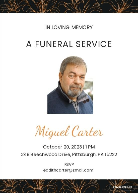 Memorial Ceremony, Funeral Memorial, Bbq Invitation, Reception ...