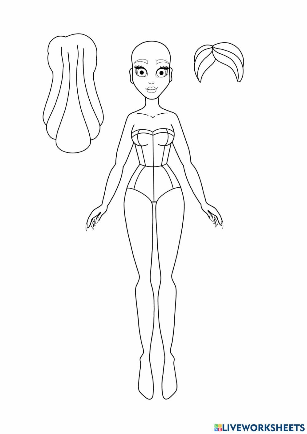 Paper Dolls Online Activity For 3. You Can Do The Exercises Online Or 