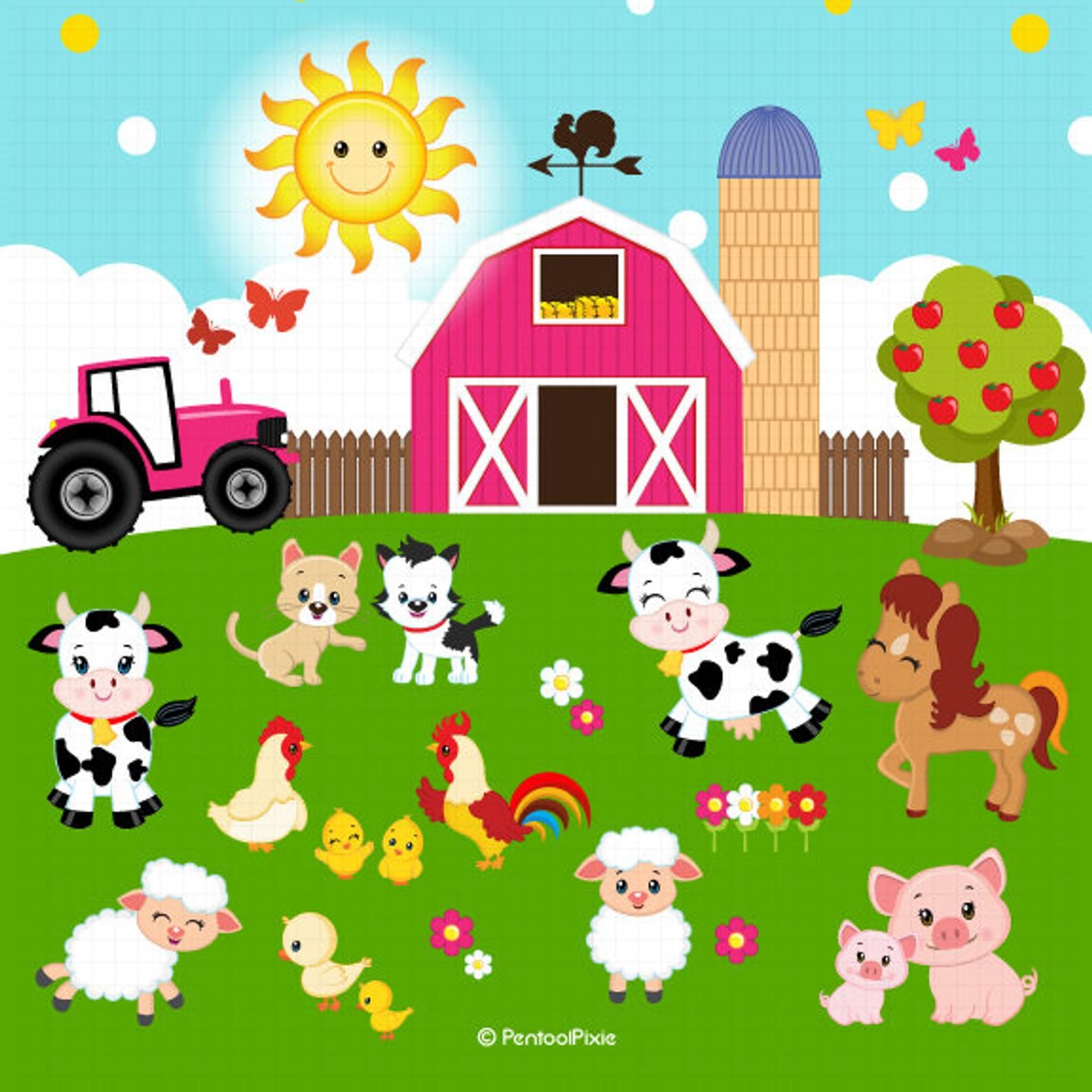 Farm Animals Clipart Png