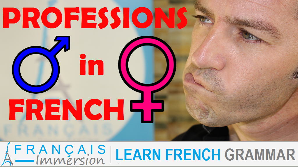 French Professions - Gender (Masculine and Feminine) - Français ...