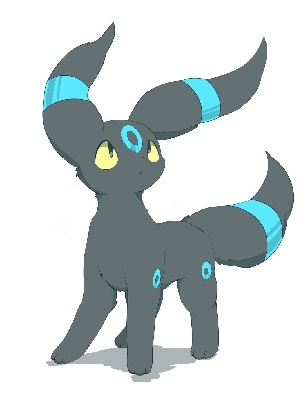 Shiny Umbreon | Pokemon umbreon, Eevee cute, Character design animation