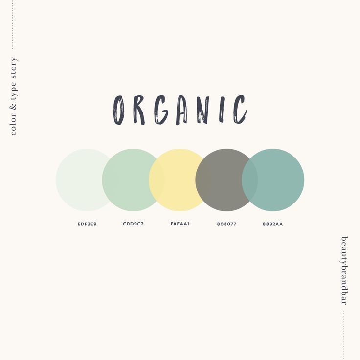 organic natural color palette | Hex color palette, Color palette ...