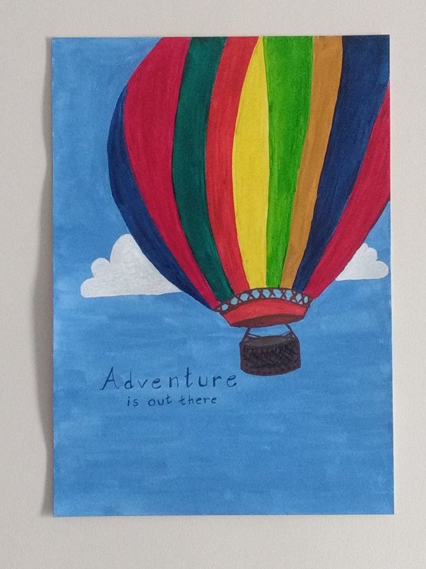 UP in the air. Water color | School art projects, Summer art projects ...