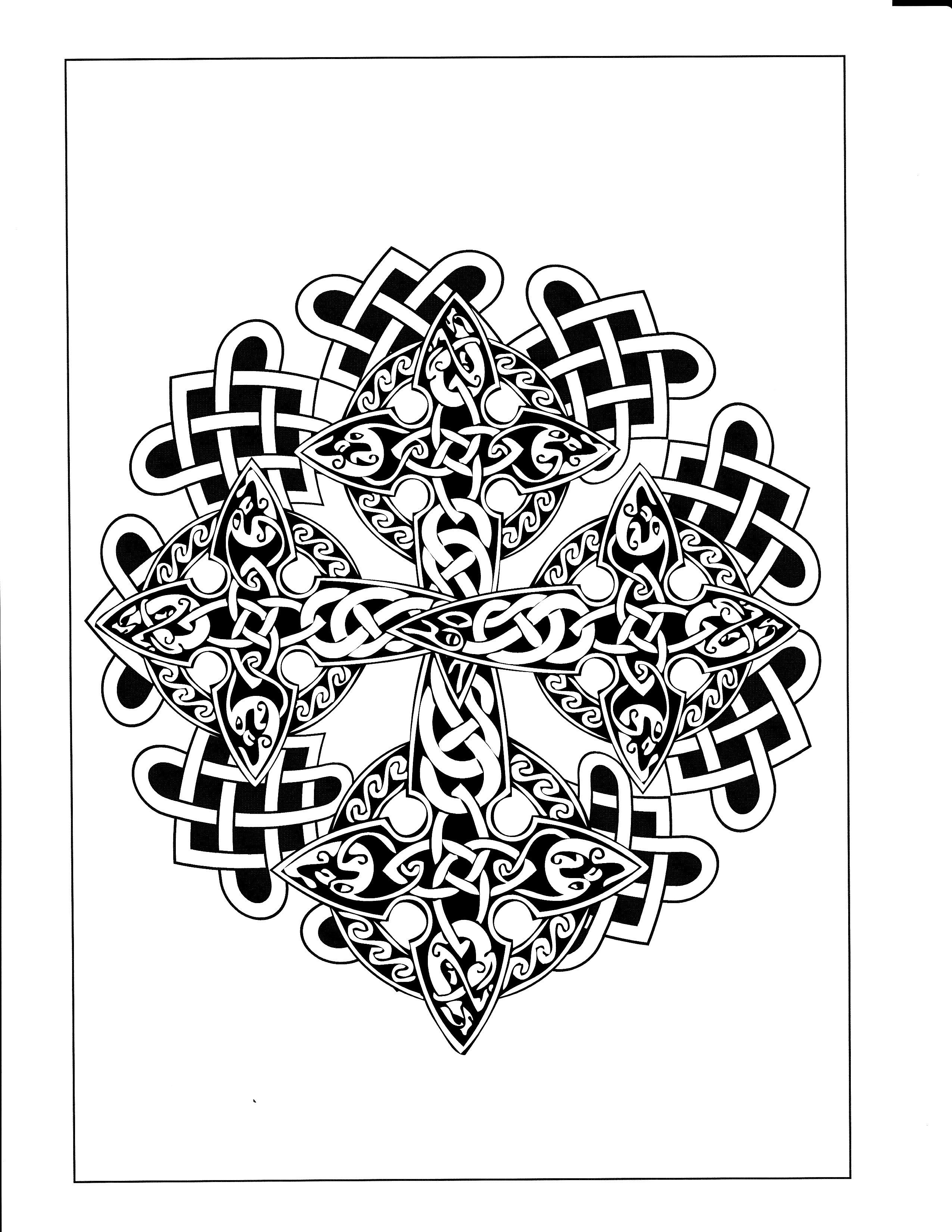 Celtic Mandala Coloring Pages Home Sketch Coloring Page