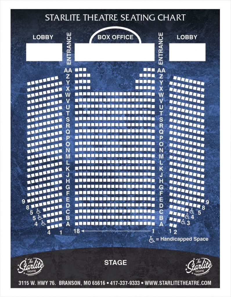 Starlight Theatre Seating Chart