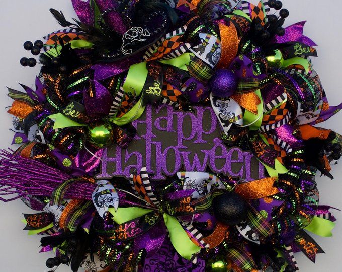 Halloween Witch wreath | Halloween witch wreath, Medusa halloween ...