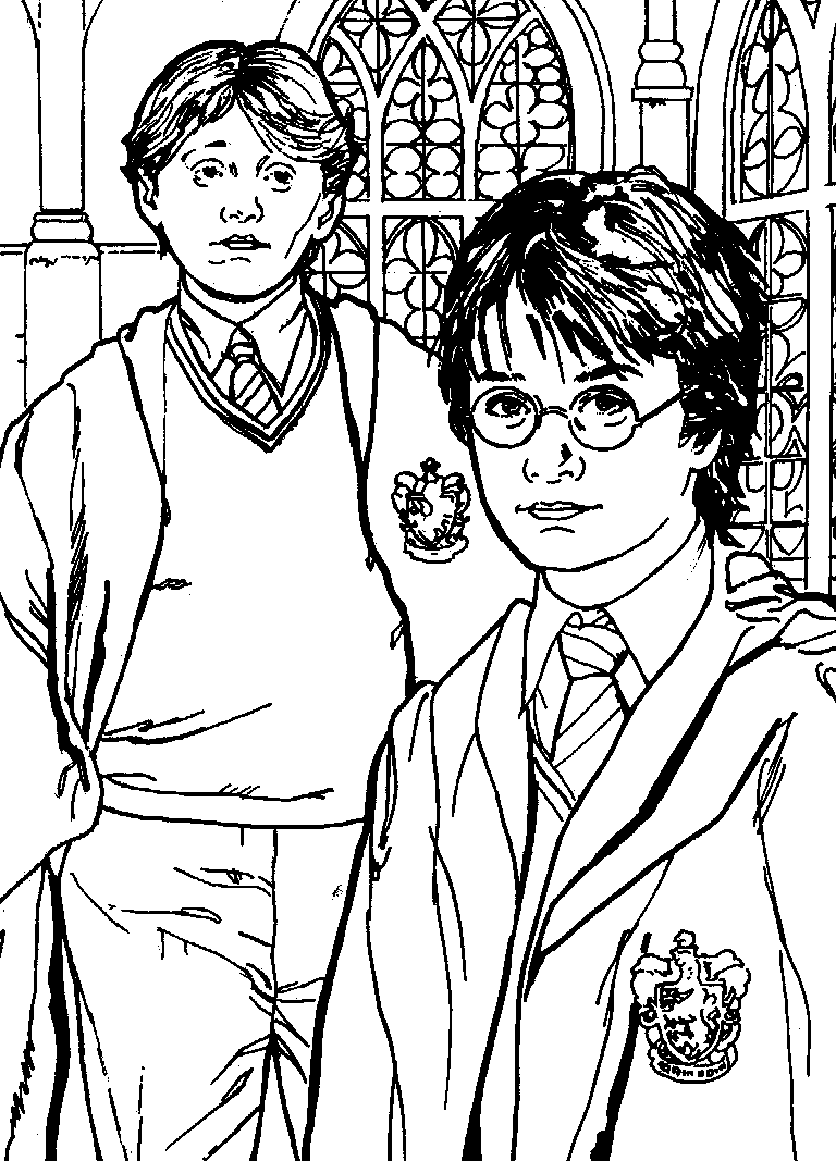 Harry Potter Coloring Pages To Print | Harry potter colors, Harry ...