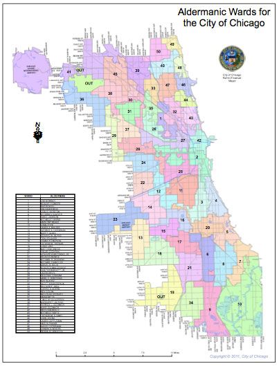 Aldermanic wards in Chicago | Chicago map, Ward, Chicago