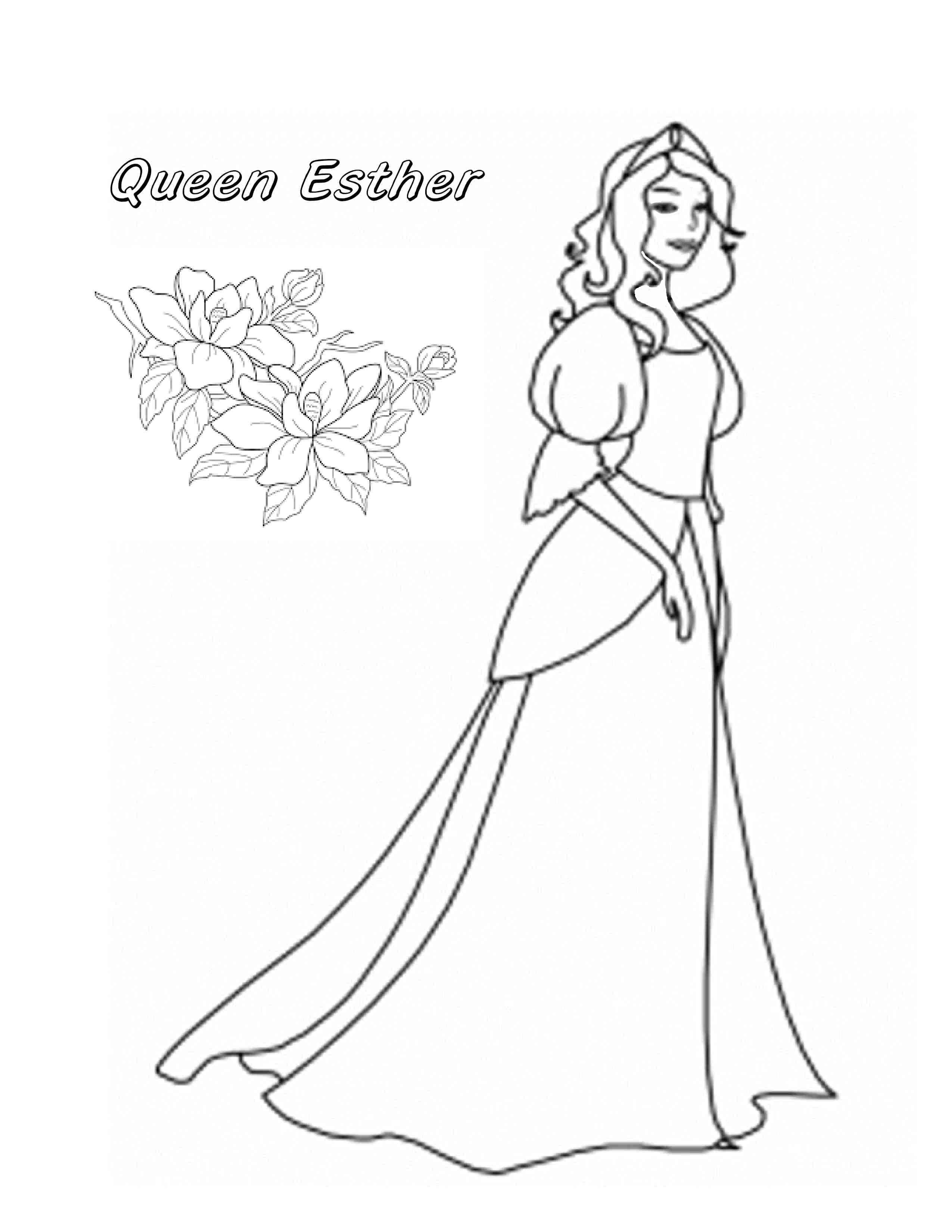 Queen Esther Coloring Page