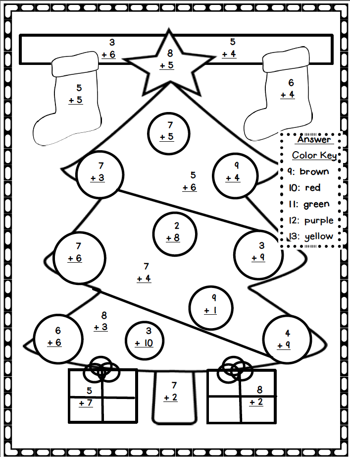 Pin by Anne Law on Nadal | Christmas math worksheets, Christmas ...