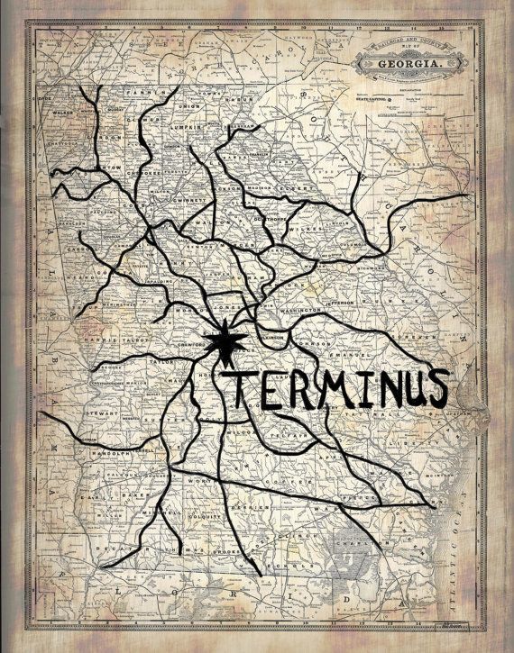 This Crazy-Accurate Terminus Poster: | Walking dead zombies, The ... image.