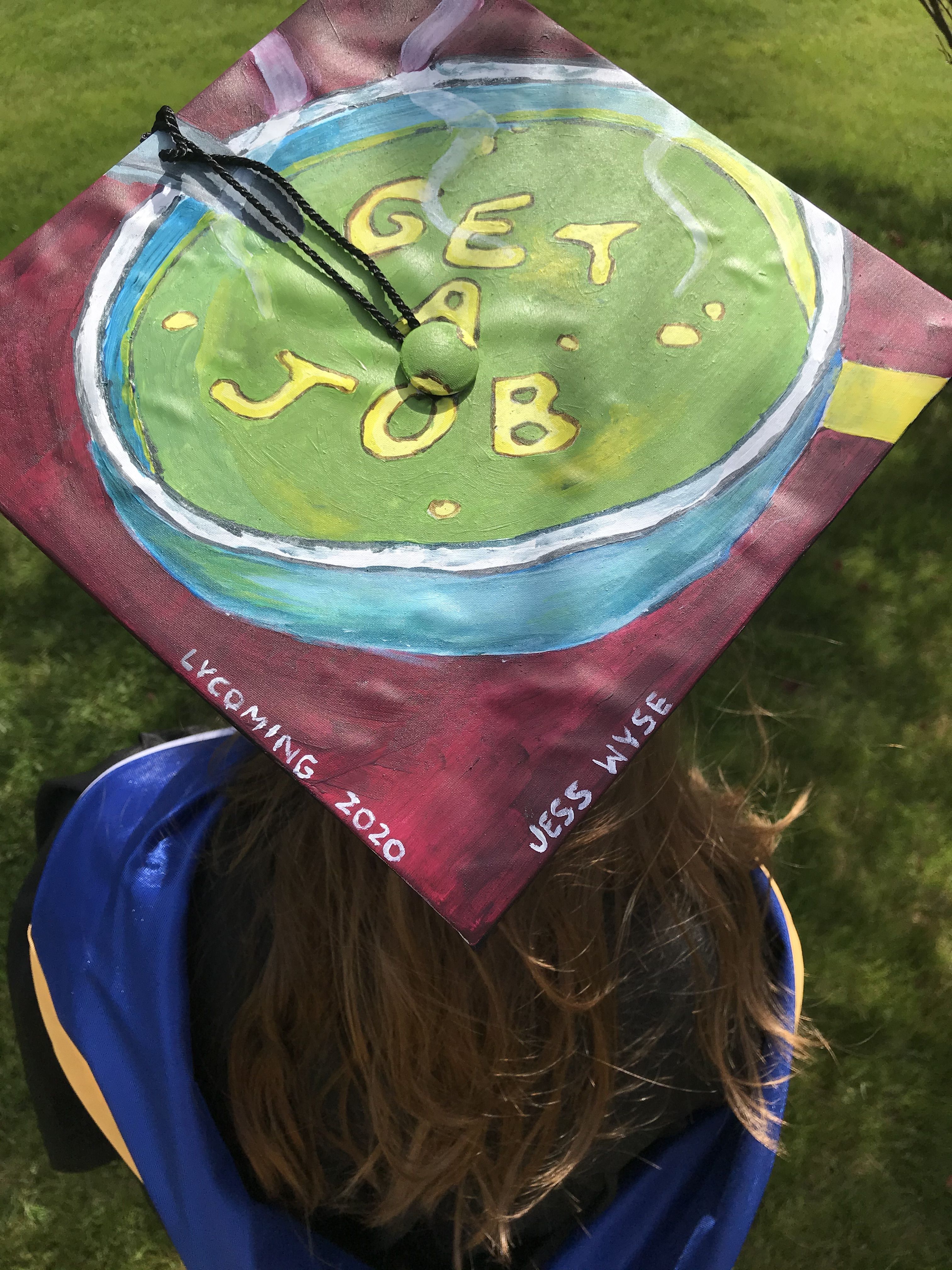 Spongebob Meme Grad Cap - Get A Job